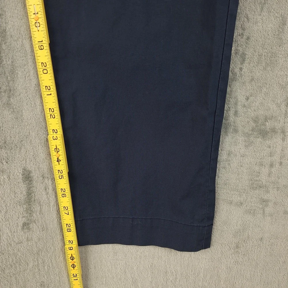 Polo Ralph Lauren Pants Mens 33x30 Navy Blue Straight Fit Preppy Chino Old Money